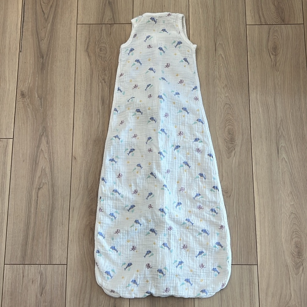 MORI Front Opening Sleep Sack 0.5 TOG - Ocean Print - Picture 4 of 6